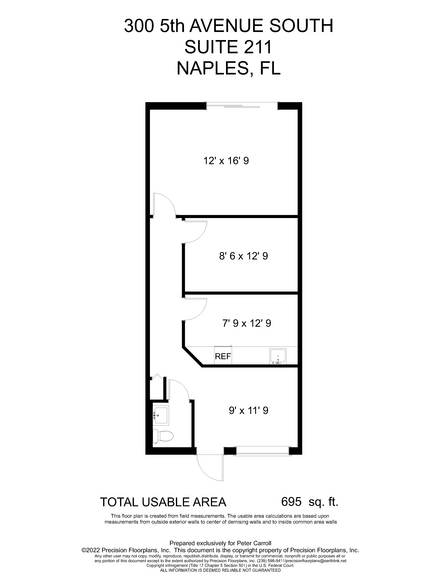 300 5th Ave S, Naples, FL à louer - Plan d’étage – Image 2 sur 5