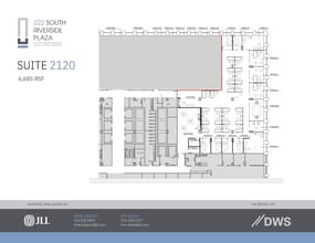 222 S Riverside Plz, Chicago, IL à louer Plan d’étage– Image 1 sur 1