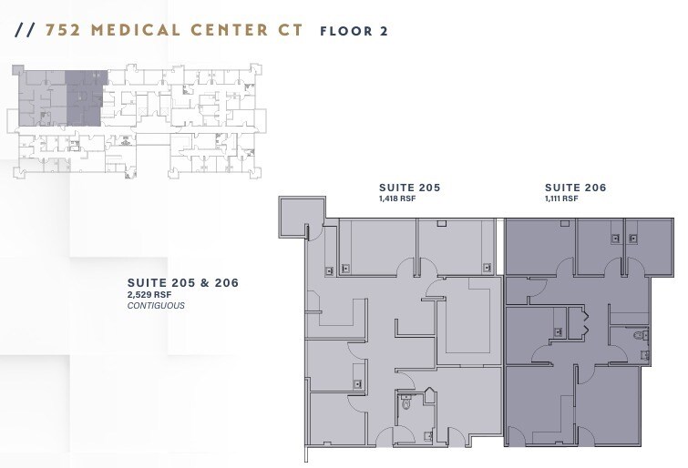 752 Medical Center Ct, Chula Vista, CA à louer Plan d’étage– Image 1 sur 1