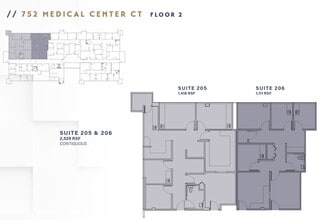 752 Medical Center Ct, Chula Vista, CA à louer Plan d’étage– Image 1 sur 1
