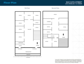 522 E 6th St, Los Angeles, CA à vendre Plan d’étage– Image 1 sur 1