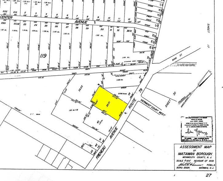 30 Freneau Ave, Matawan, NJ à louer - Plan cadastral – Image 3 sur 3