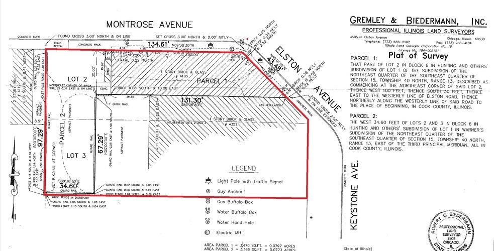 4101 W Montrose Ave, Chicago, IL à vendre - Plan cadastral – Image 2 sur 3