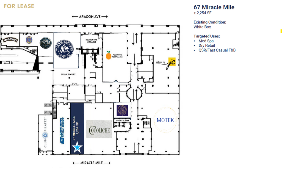 55-67 Miracle Mile, Coral Gables, FL à louer - Photo de l’immeuble – Image 2 sur 13