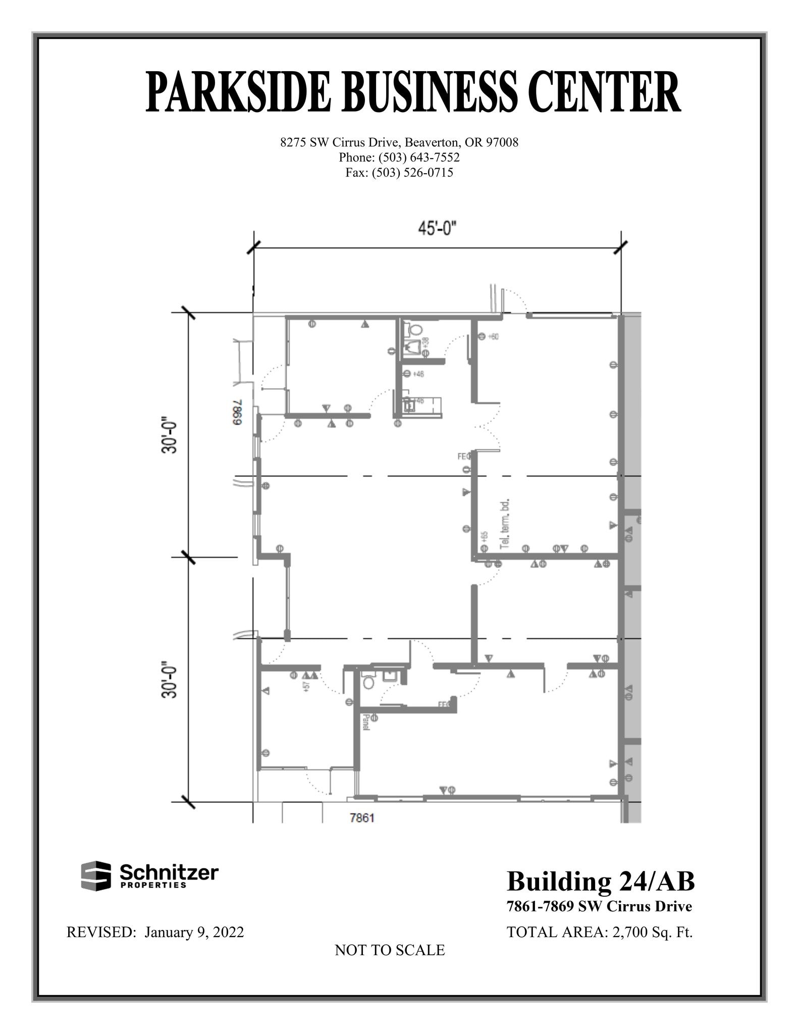 8362-8380 SW Nimbus Ave, Beaverton, OR à louer Plan de site– Image 1 sur 1