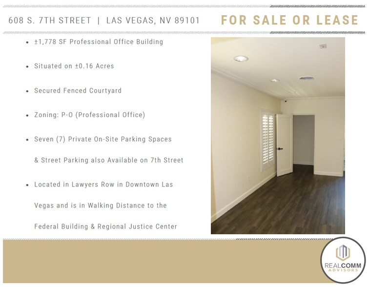 608 S 7th St, Las Vegas, NV à vendre - Photo de l’immeuble – Image 2 sur 6