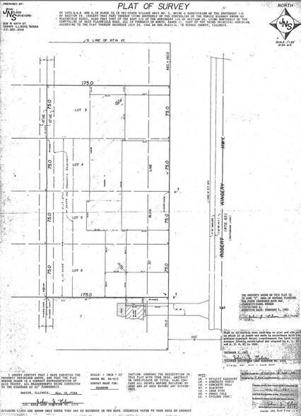6722 Route 83, Darien, IL à vendre - Plan cadastral – Image 2 sur 2