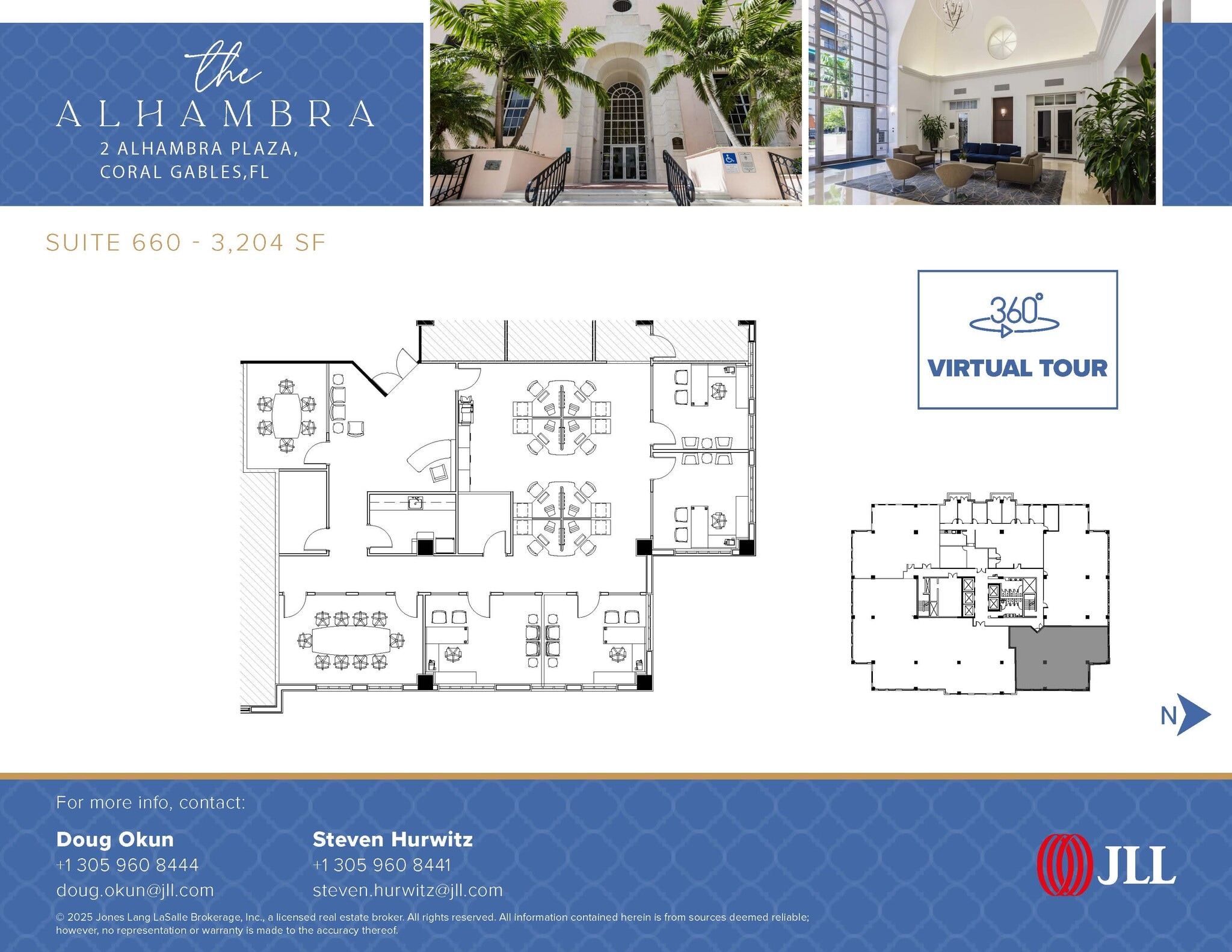 2 Alhambra Plz, Coral Gables, FL à louer Plan d’étage– Image 1 sur 1