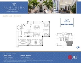 2 Alhambra Plz, Coral Gables, FL à louer Plan d’étage– Image 1 sur 1
