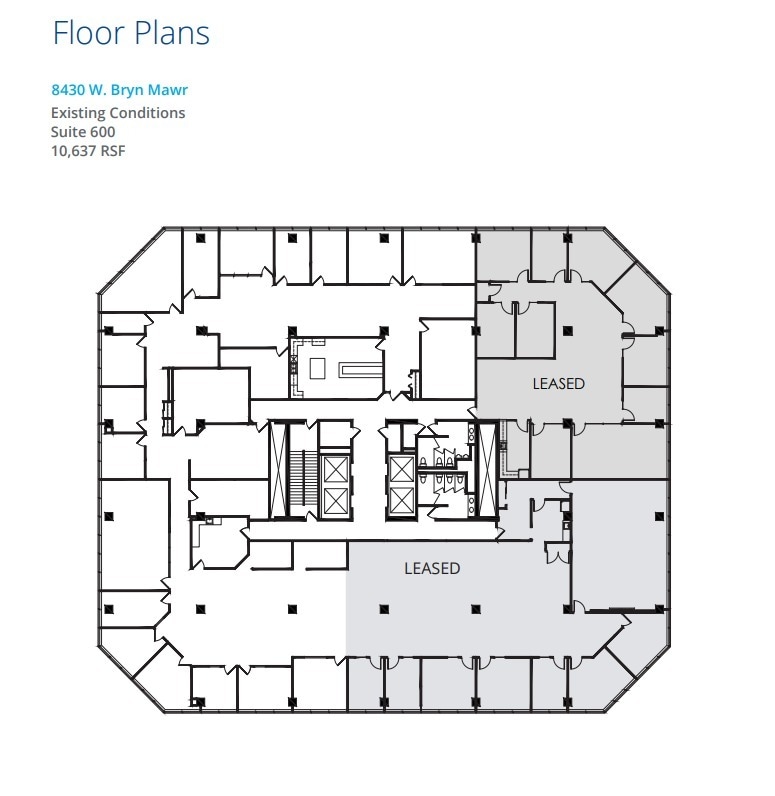 8410 W Bryn Mawr Ave, Chicago, IL à louer Plan d’étage– Image 1 sur 1