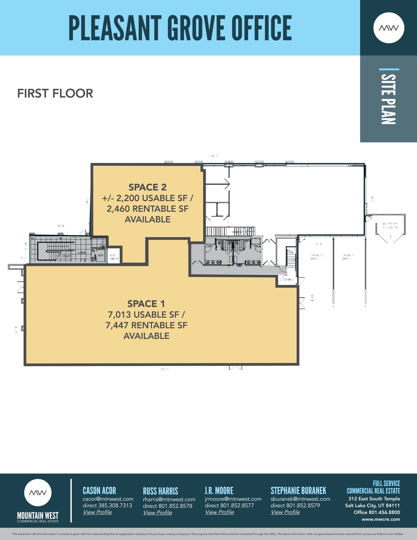 439 S Pleasant Grove Blvd, Pleasant Grove, UT à louer Plan de site– Image 1 sur 8