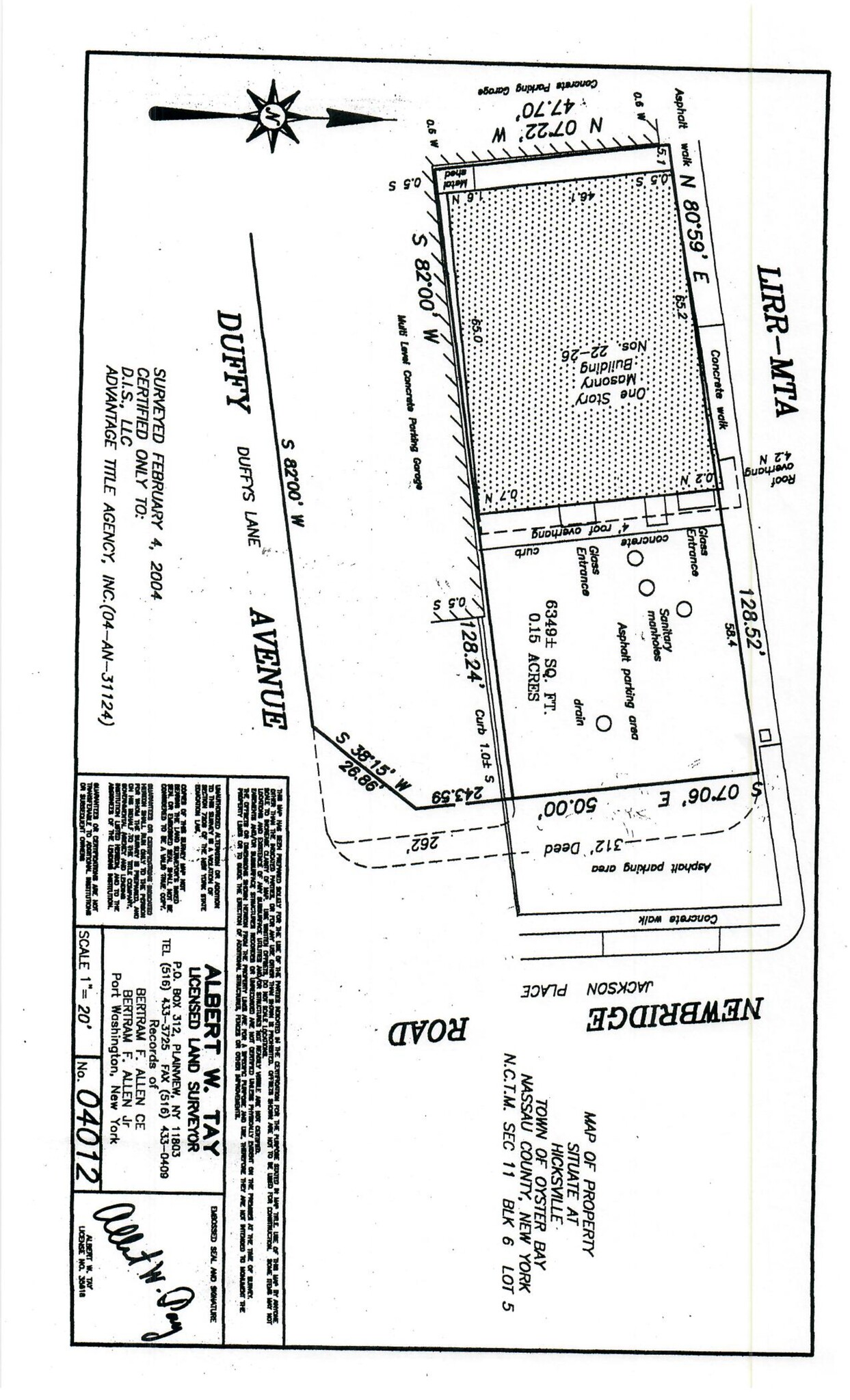 22-26 Newbridge Rd, Hicksville, NY à louer Plan de site– Image 1 sur 2