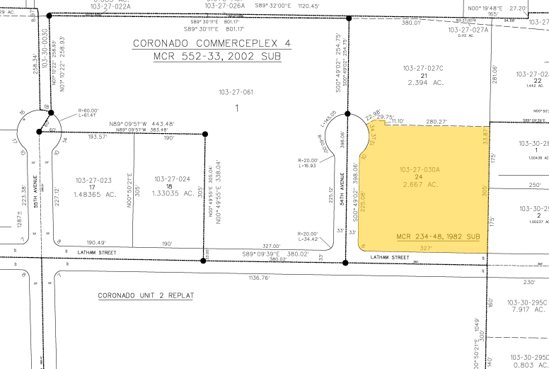 1201 N 54th Ave, Phoenix, AZ à louer - Plan cadastral – Image 2 sur 6