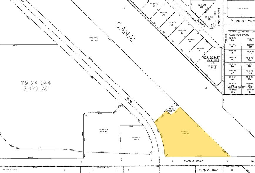 2150 E Thomas Rd, Phoenix, AZ à vendre - Plan cadastral – Image 2 sur 2