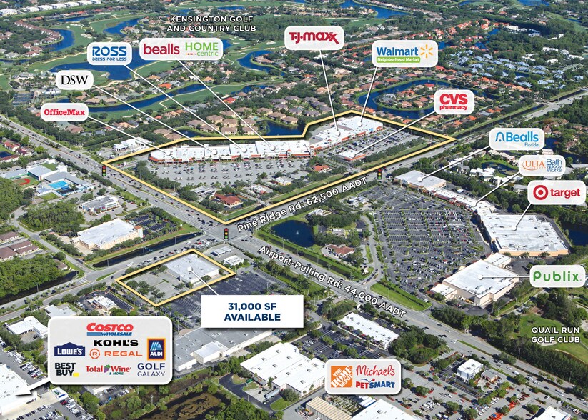 5305 Airport Pulling Rd N, Naples, FL à louer - Aérien – Image 2 sur 3