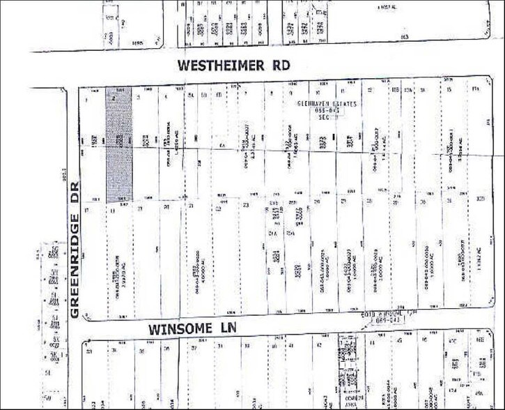 6025 Westheimer Rd, Houston, TX à louer - Plan cadastral – Image 2 sur 4