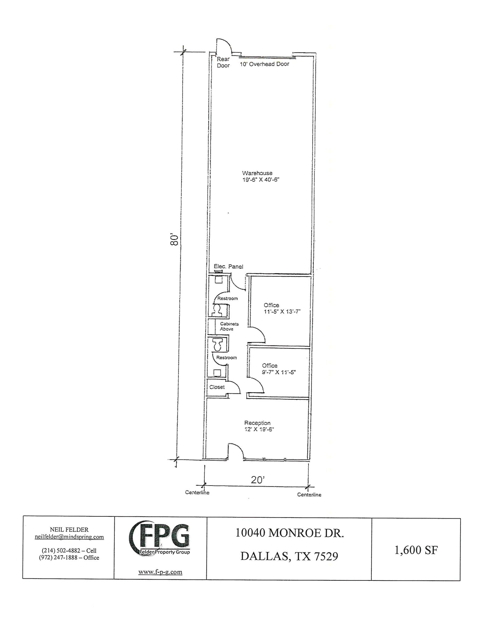 10024-10052 Monroe Dr, Dallas, TX à louer Plan d’étage– Image 1 sur 1