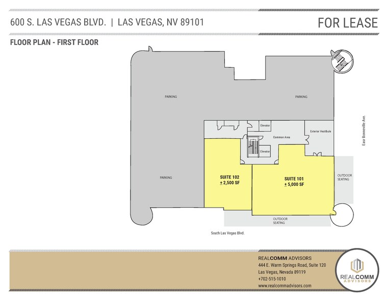 600 S Las Vegas Blvd, Las Vegas, NV à louer - Plan d’étage – Image 2 sur 11