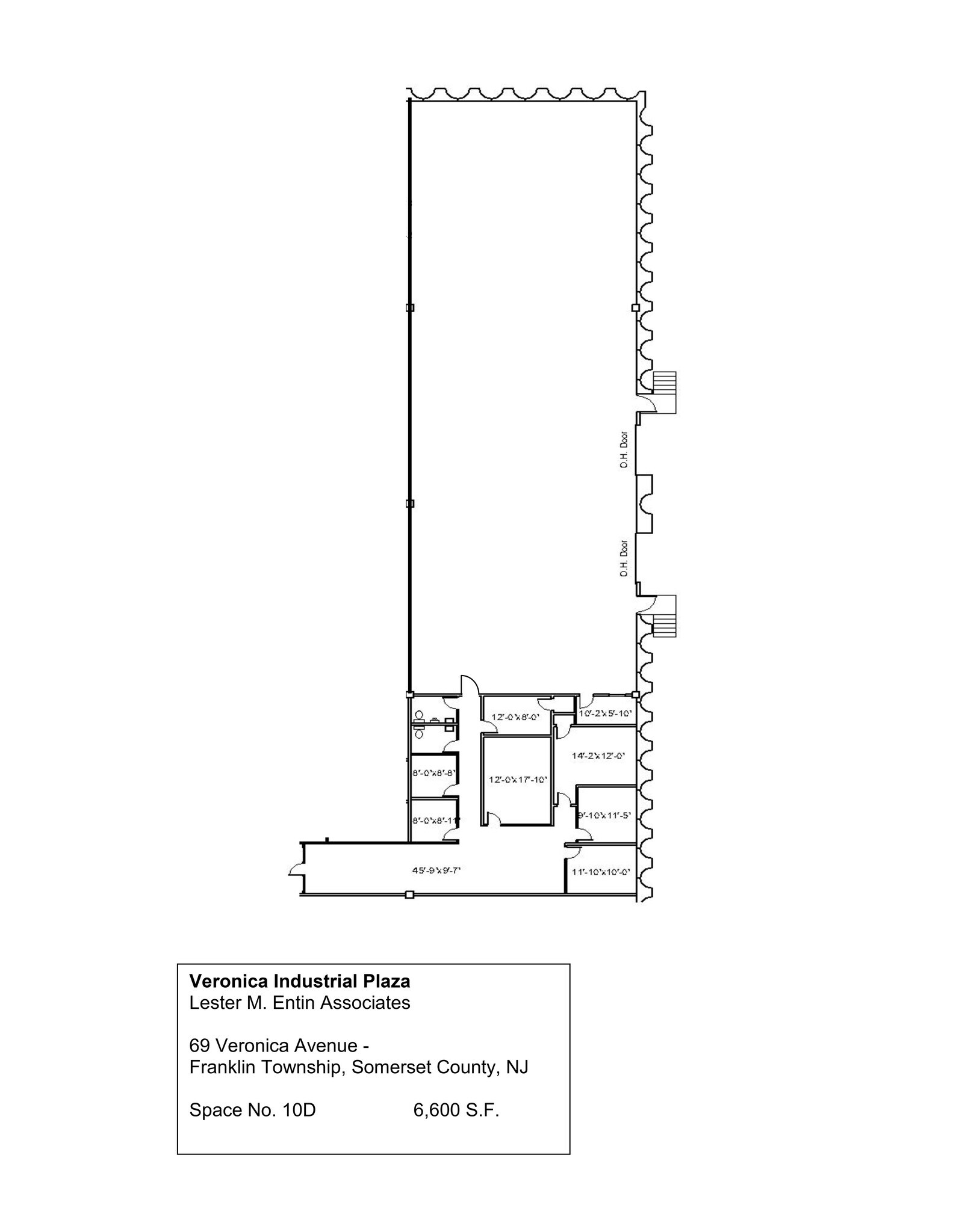 67-71 Veronica Ave, Somerset, NJ à louer Plan de site– Image 1 sur 4