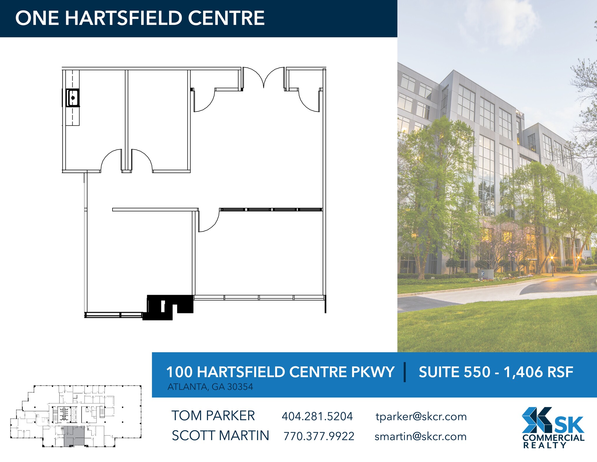 100 Hartsfield Centre Pky, Atlanta, GA à louer Plan de site– Image 1 sur 1