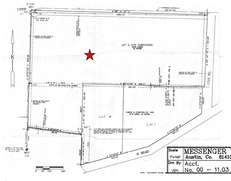 1725 Rd, Delta, CO à vendre - Plan cadastral – Image 2 sur 9