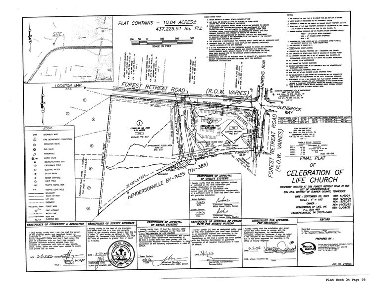 750 Forest Retreat Rd, Hendersonville, TN à vendre - Plan de site – Image 2 sur 2