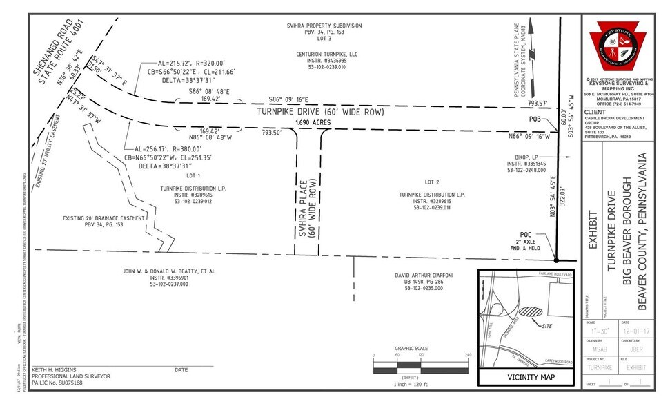 Shenango Rd Industrial Land portefeuille de 2 biens à vendre sur LoopNet.fr - Plan cadastral – Image 1 sur 1