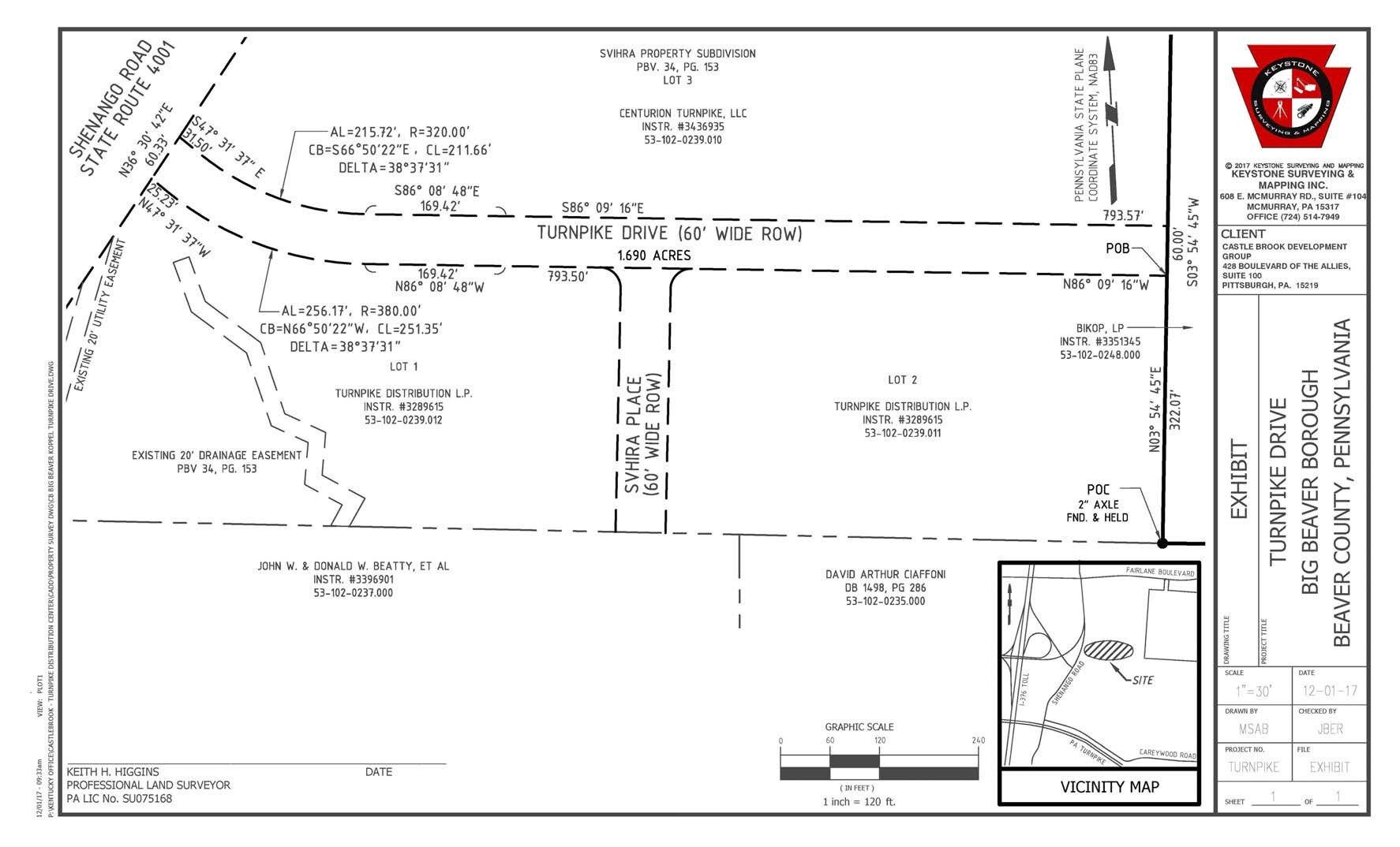 Shenango Rd Industrial Land portefeuille de 2 biens à vendre sur LoopNet.fr Plan cadastral– Image 1 sur 2