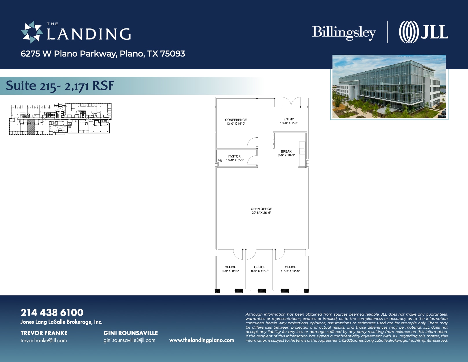 6275 W Plano Pky, Plano, TX à louer Plan d’étage– Image 1 sur 1