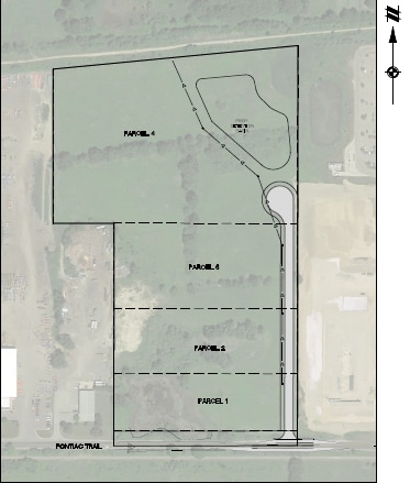 Pontiac Trail Industrial Park, Milford Twp, MI à vendre Plan de site– Image 1 sur 3