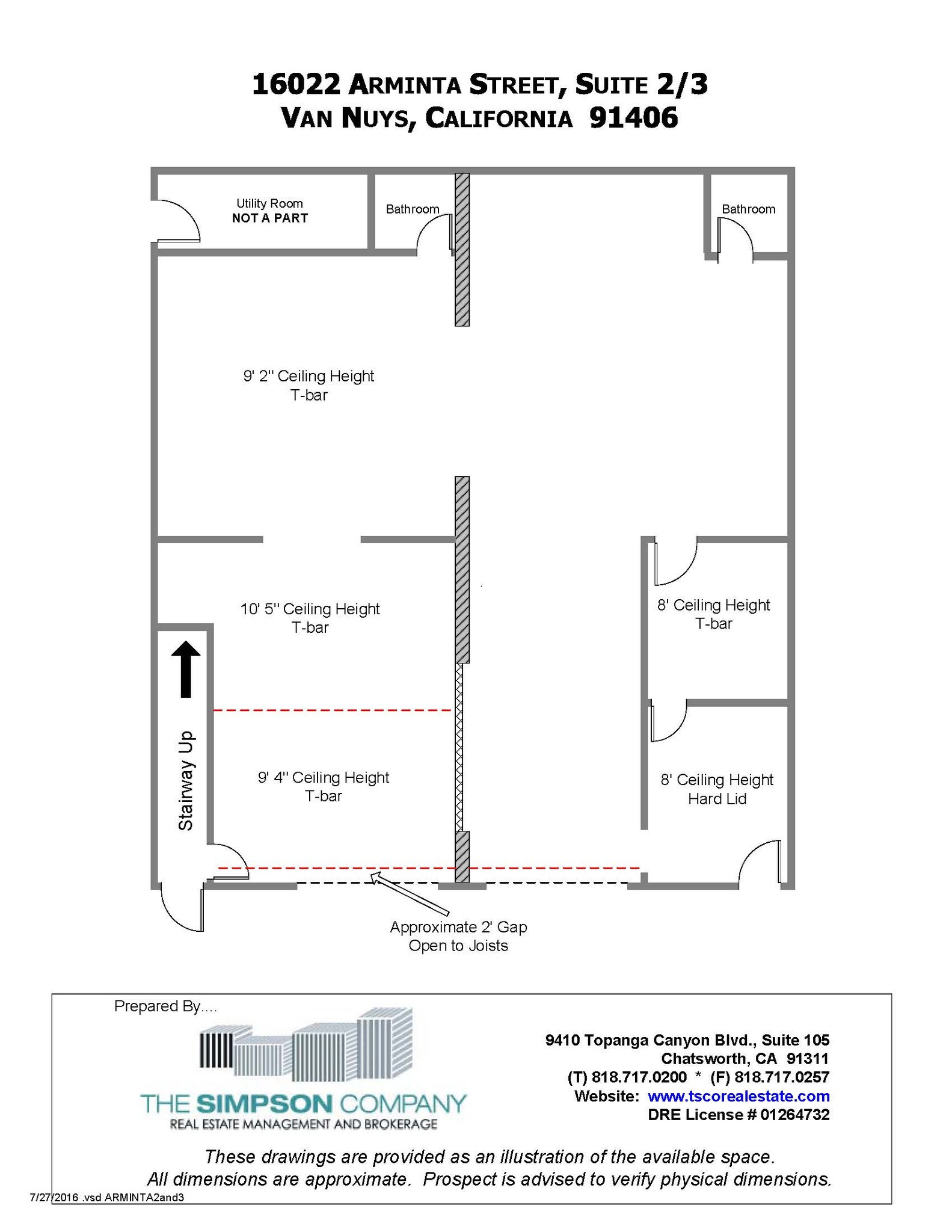 16022 Arminta St, Van Nuys, CA à louer Plan d’étage– Image 1 sur 1