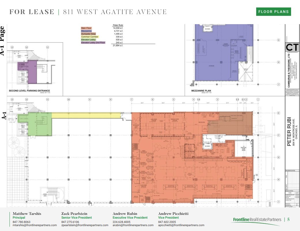 811 W Agatite Ave, Chicago, IL à louer Plan d’étage– Image 1 sur 1