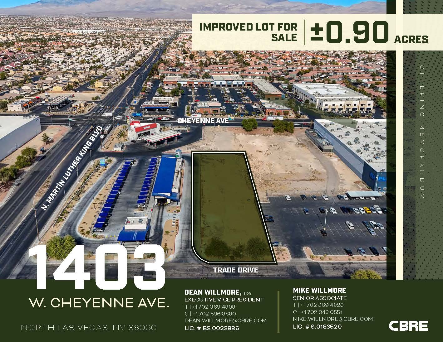 1403 W Cheyenne Ave, North Las Vegas, NV à vendre Aérien– Image 1 sur 5