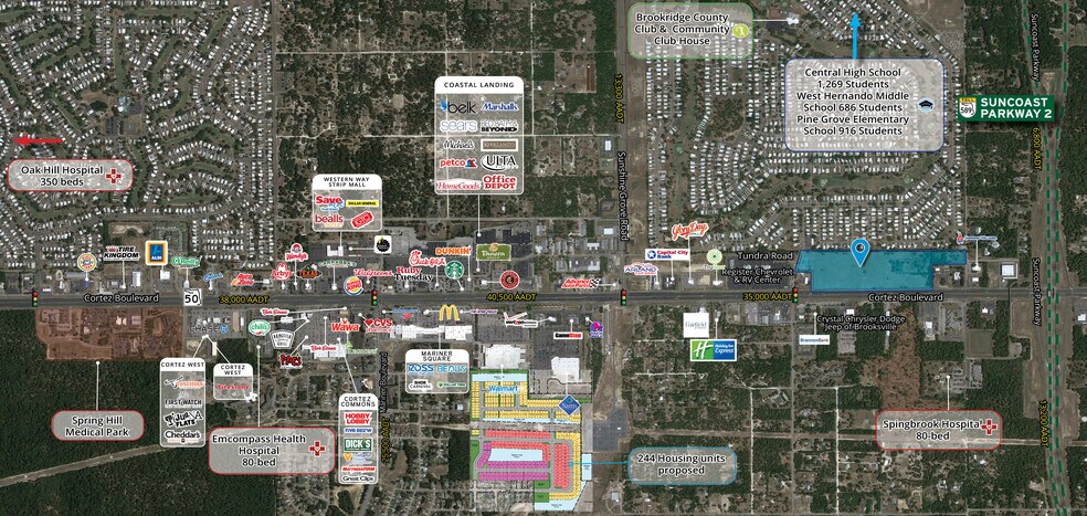 14495 Cortez Blvd, Brooksville, FL à louer - Aérien – Image 1 sur 3