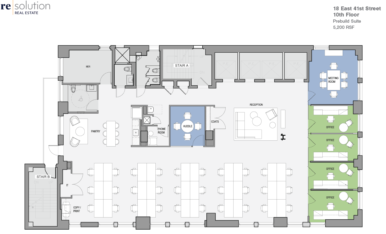 18 E 41st St, New York, NY à louer Plan d’étage– Image 1 sur 2