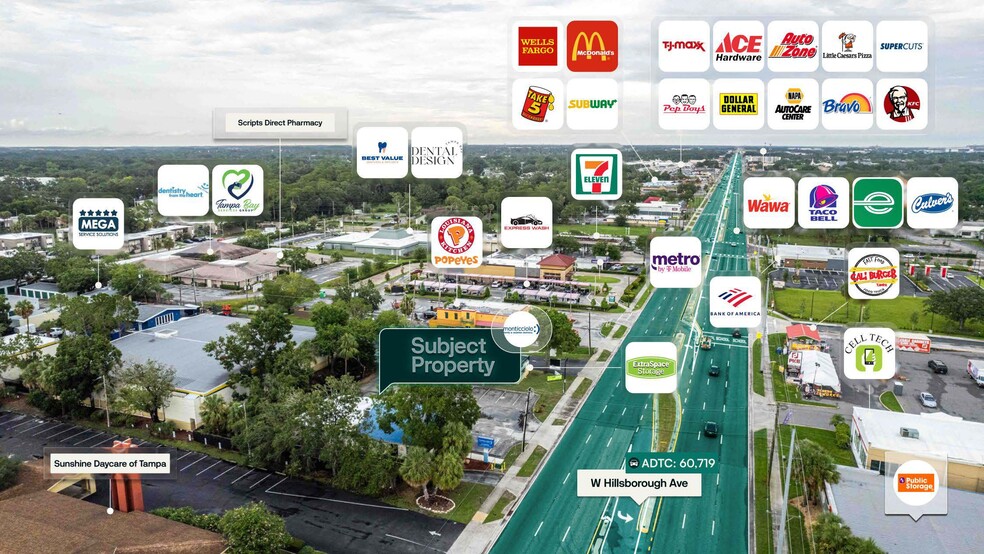 8327 W Hillsborough Ave, Tampa, FL à vendre - Aérien – Image 2 sur 2
