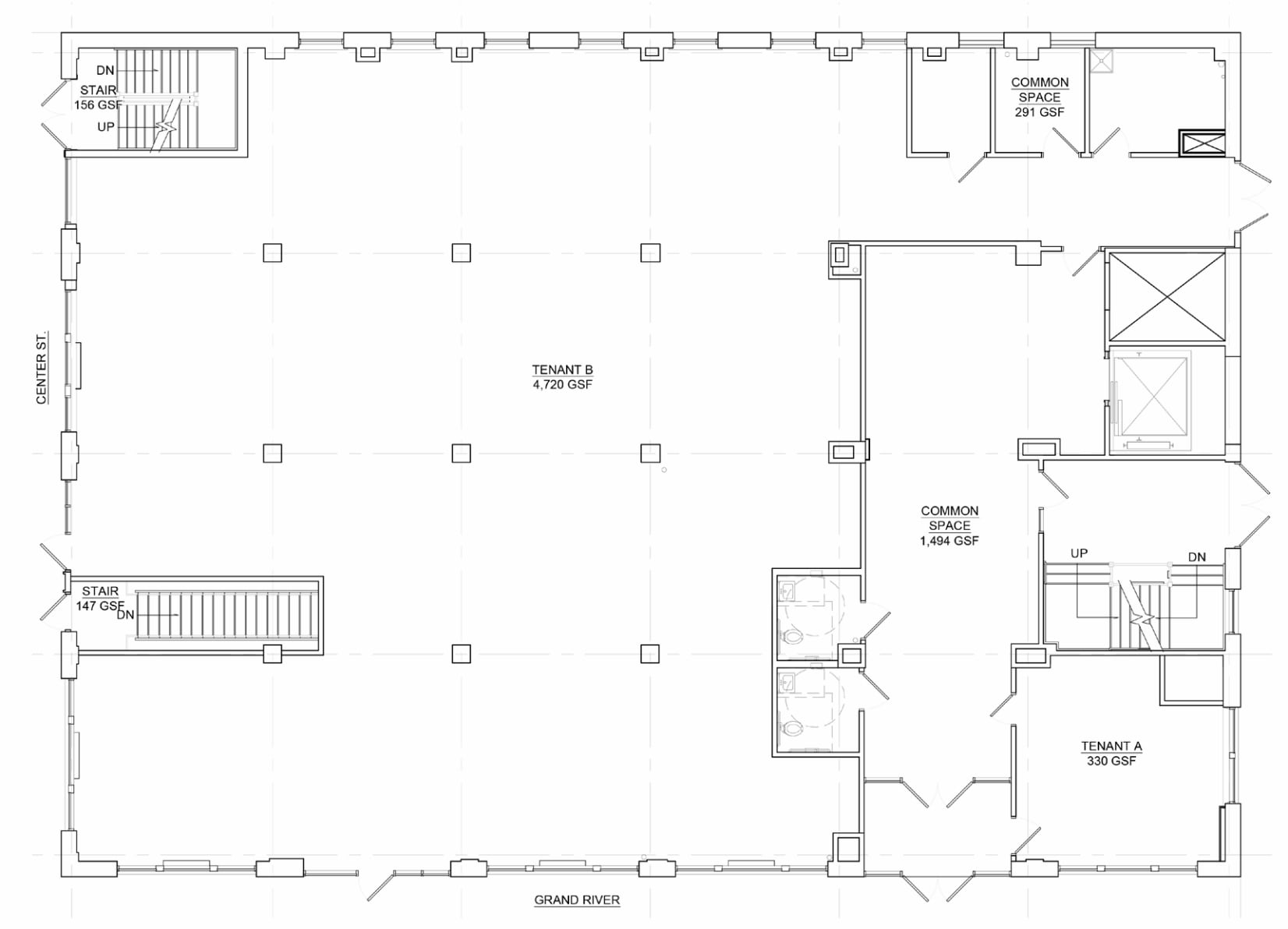 230 E Grand River Ave, Detroit, MI à louer Plan d’étage– Image 1 sur 1