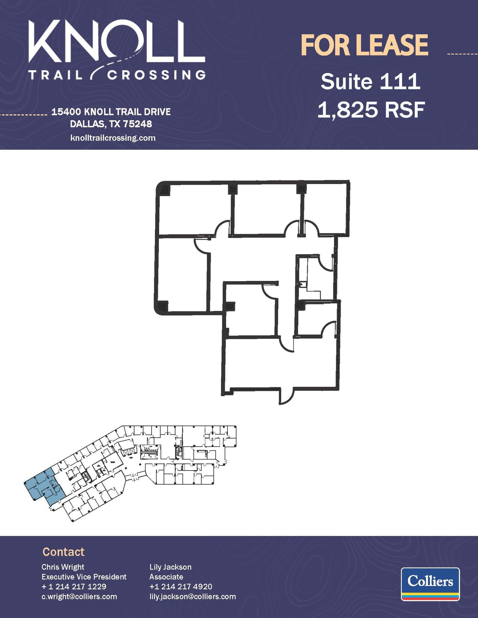 15400 Knoll Trail Dr, Dallas, TX à louer Plan d’étage– Image 1 sur 1
