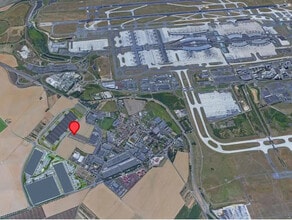 Le Mesnil-Amelot - Vue aérienne  vue de carte