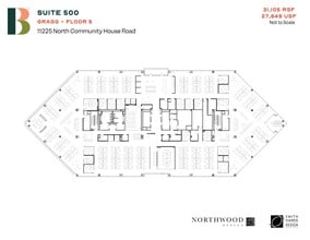 11225 N Community House Rd, Charlotte, NC à louer Plan d’étage– Image 1 sur 1