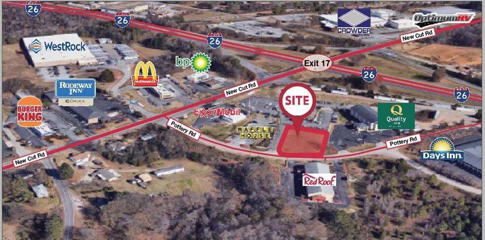 6740 Pottery Rd, Spartanburg, SC à louer - Aérien – Image 1 sur 5