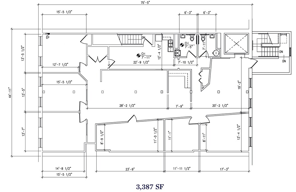 1406 W 6th St, Cleveland, OH à louer Plan d’étage– Image 1 sur 1