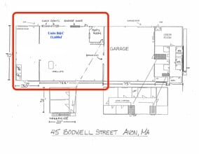 45 Bodwell St, Avon, MA à louer Plan de site– Image 1 sur 1