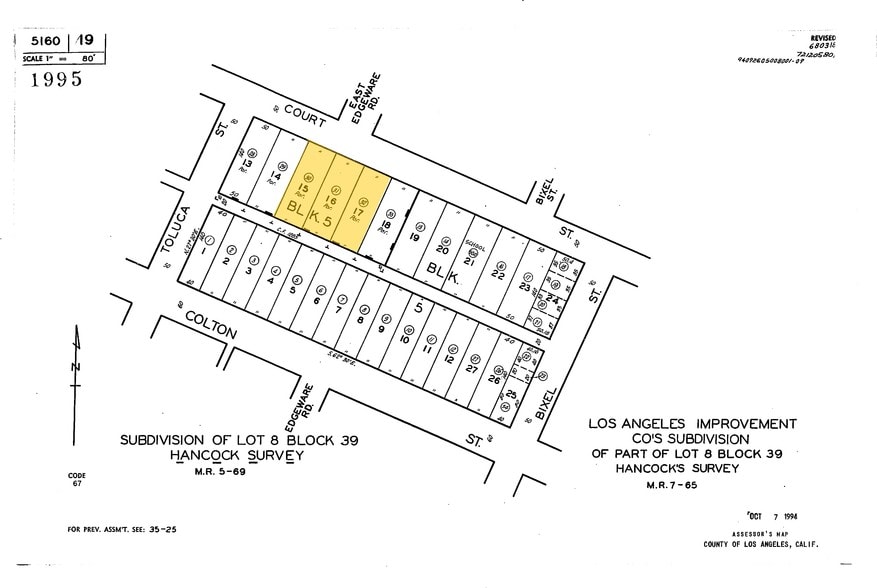 1272-1276 W Court St, Los Angeles, CA à vendre - Plan cadastral – Image 2 sur 8