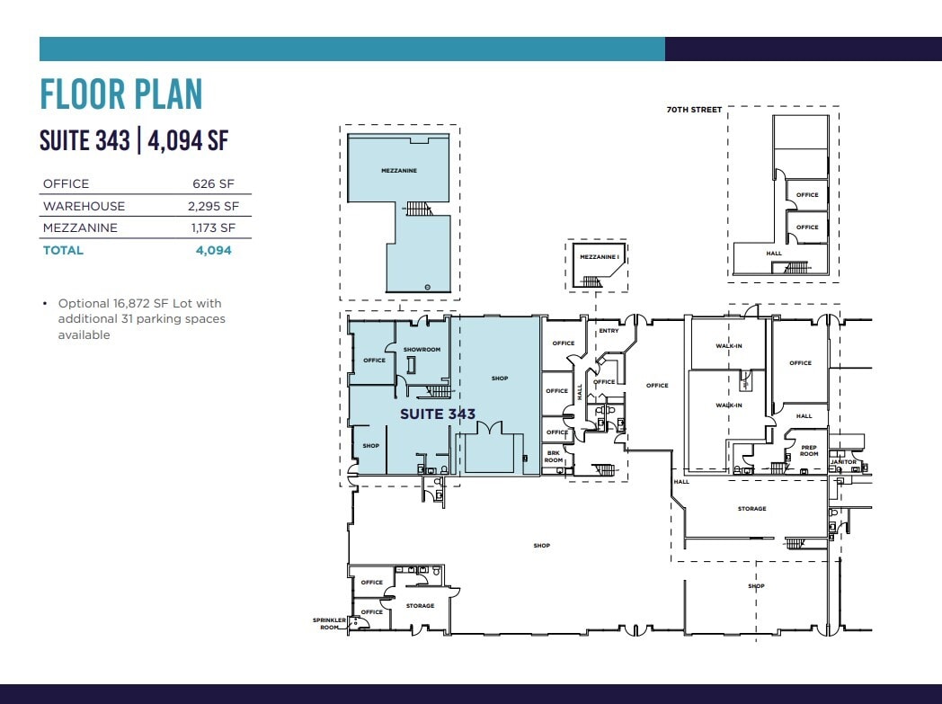 6875 NE 176th Ave, Redmond, WA à louer Plan d’étage– Image 1 sur 2