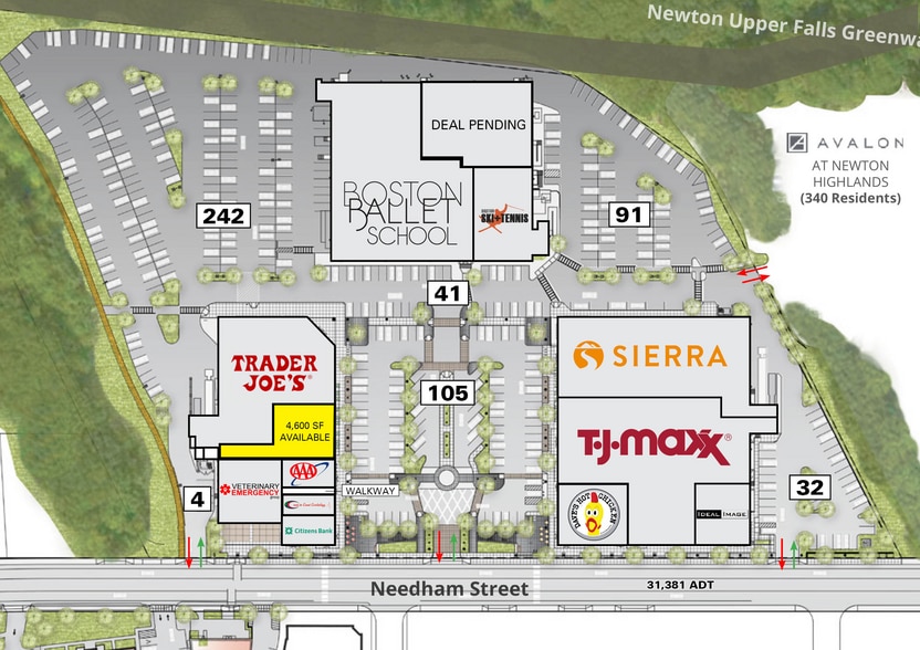 141-165 Needham St, Newton, MA à louer - Plan de site – Image 3 sur 4