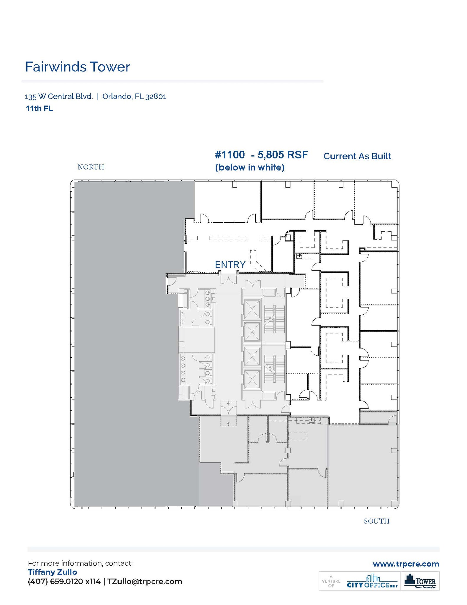 135 W Central Blvd, Orlando, FL à louer Plan d’étage– Image 1 sur 1