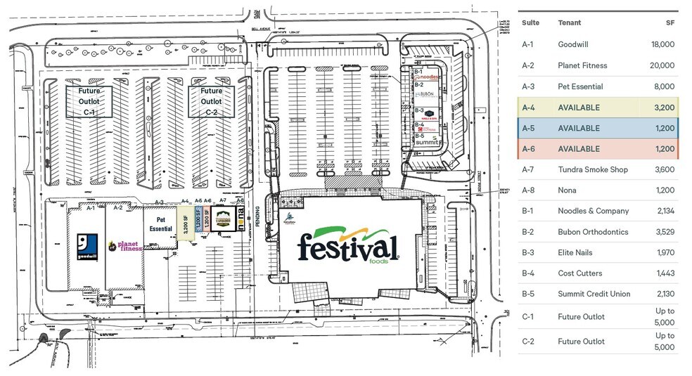 1201-1257 Bell Ave, Hartford, WI à louer - Plan de site – Image 3 sur 5