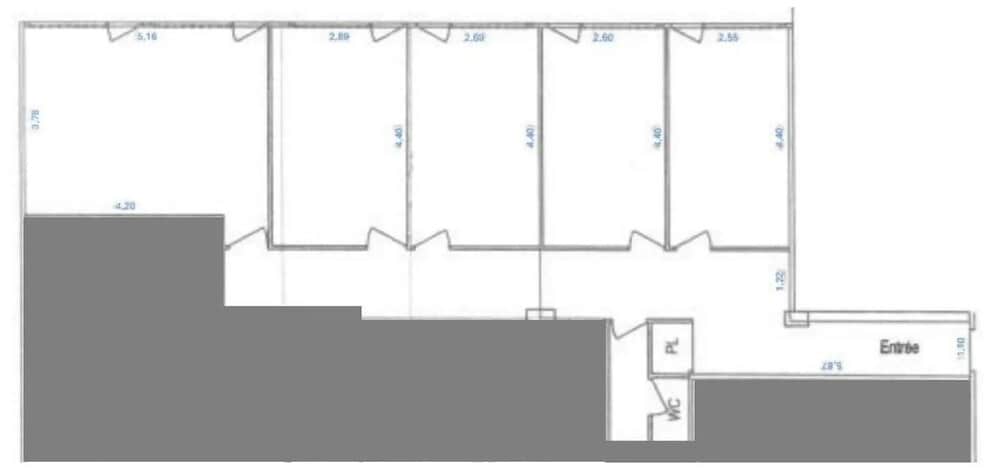 Bureau dans Saint-Malo à louer - Plan d’étage – Image 3 sur 3