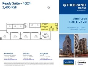 500-550 N Brand Blvd, Glendale, CA à louer Plan d’étage– Image 1 sur 1
